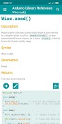 برنامه‌نما Arduino Library Reference عکس از صفحه