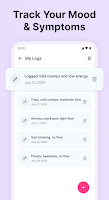 2 Schermata Period Tracker