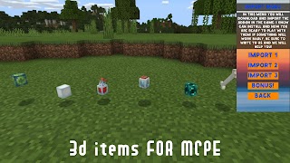 3d Items Mod for Minecraft PE ảnh chụp màn hình 3