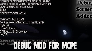 Debug Log Mod for Minecraft PE 海報
