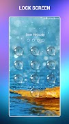 Lock screen - water droplets screenshot 1