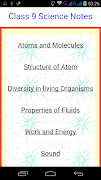 Class 9 Science Notes ポスター