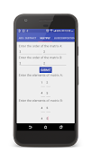 برنامه‌نما Matrix Calculator عکس از صفحه