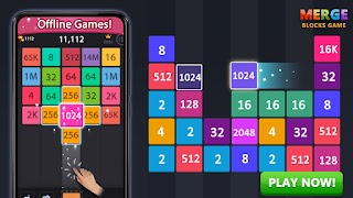 Merge block - 2048 puzzle game syot layar 6