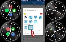 Bubble Cloud Watch face pack captura de pantalla 5