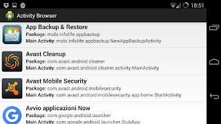 ACTIVITY BROWSER screenshot 1