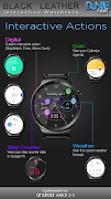 Black Leather HD Watch Face 截图 3