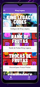 برنامهنما King Legacy Codes e Privados عکس از صفحه