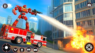 เกมรถหุ่นยนต์รถดับเพลิง ภาพหน้าจอ 6