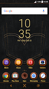 Black Denim Theme for Xperia screenshot 1