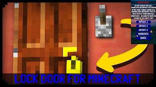 برنامه‌نما Lock Door Mod for Minecraft PE عکس از صفحه