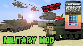 Military Mod For Minecraft PE स्क्रीनशॉट 1