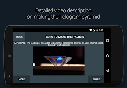 Poster Ologramma 3D-Phone Piramide