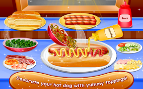 Crazy HotDog Maker Cooking imagem de tela 2