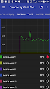 برنامه‌نما Simple System Monitor عکس از صفحه