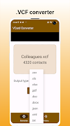 Vcard Converter - Convert VCF スクリーンショット 4