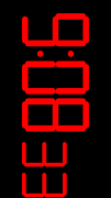 Poster Digital Clock Seconds