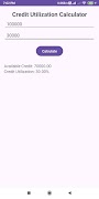 Credit Utilization Calculator 截图 3