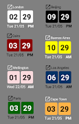 World Clock Widget پوسٹر