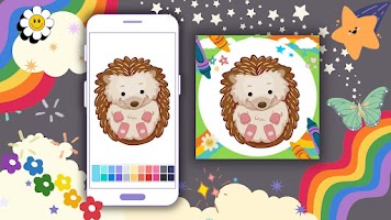 Offline Coloring Book Hedgehog poster
