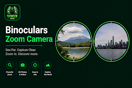 Binocular Camera: 100x Zoom Plakat