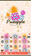 最新版、クールな Pineapple のテーマキーボード スクリーンショット 2