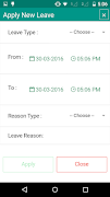 برنامه‌نما SWD Leave Management System عکس از صفحه