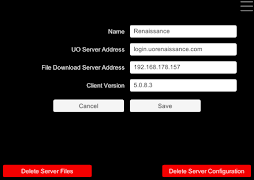 MobileUO syot layar 1