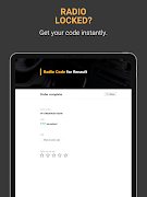 برنامه‌نما Radio Code for Renault عکس از صفحه