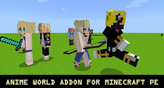 Anime World V2 for Minecraft poster