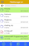 برنامه‌نما File Manager e+, File Explorer عکس از صفحه