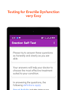 Erectile Dysfunction Self-Test capture d'écran 4