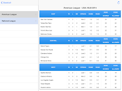 برنامه‌نما Baseball Live عکس از صفحه