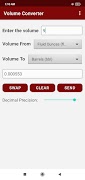 برنامه‌نما Volume Converter : L, mL, m³ عکس از صفحه