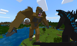 Mods Godzilla vs Kong for MCPE poster