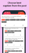 Captions to COPY & PASTE for Facebook Photo Post スクリーンショット 1