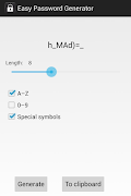 Easy Password Generator اسکرین شاٹ 1