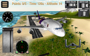 simulator penerbangan: pesawat poster