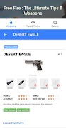 Guide for Free Fire New Tips, Weapons screenshot 1
