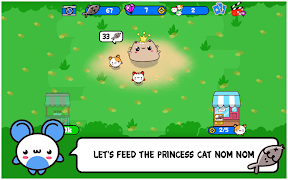 Princess Cat Nom Nom Evolution स्क्रीनशॉट 1