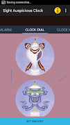 Eight Auspicious Clock Widget capture d'écran 3