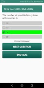 1000+ Data Structures and Algorithms MCQs Ekran Görüntüsü 5