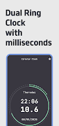 Round Clock with Milliseconds पोस्टर