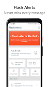 برنامه‌نما Flash Alerts on Call - SMS來電閃光 عکس از صفحه