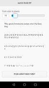 Font Viewer اسکرین شاٹ 2