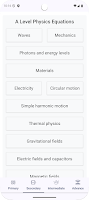 Physics Equations and Terms poster