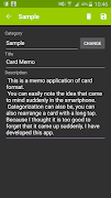 Card Memo screenshot 1