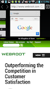 Webroot SecureWeb Browser screenshot 1