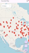 Haunted (Ghost) Map For US penulis hantaran