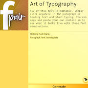 Fonts Pairings || PairPerfect ภาพหน้าจอ 3